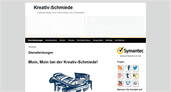 Desktop Screenshot of kreativ-schmie.de