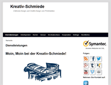 Tablet Screenshot of kreativ-schmie.de